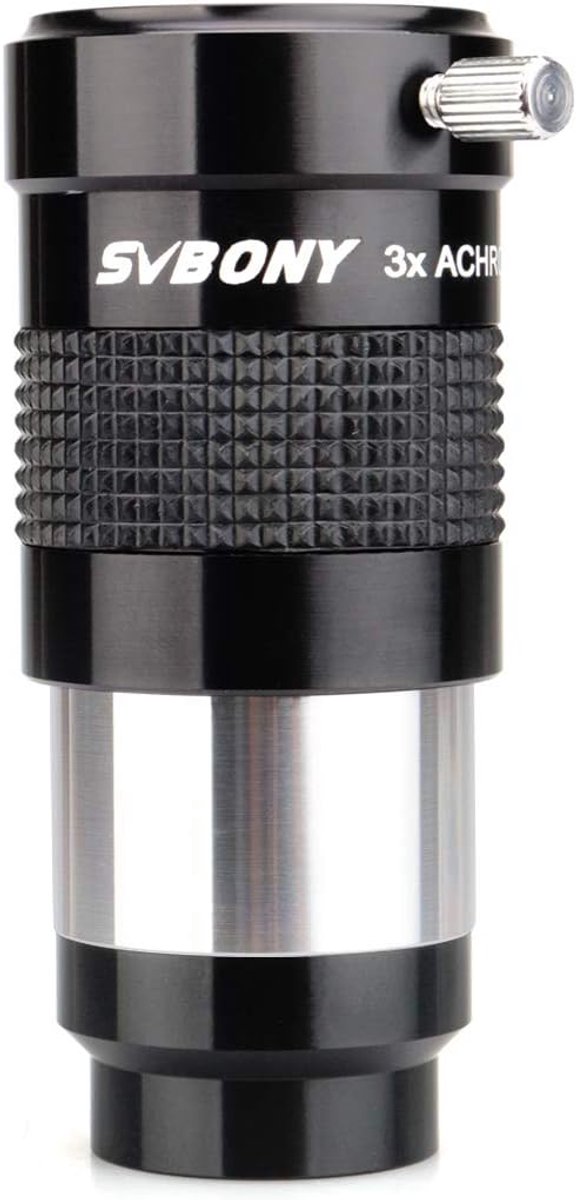 3X Barlow Lens 1.25 Inch voor Telescoop voor Planetaire Observatie en Fotografie