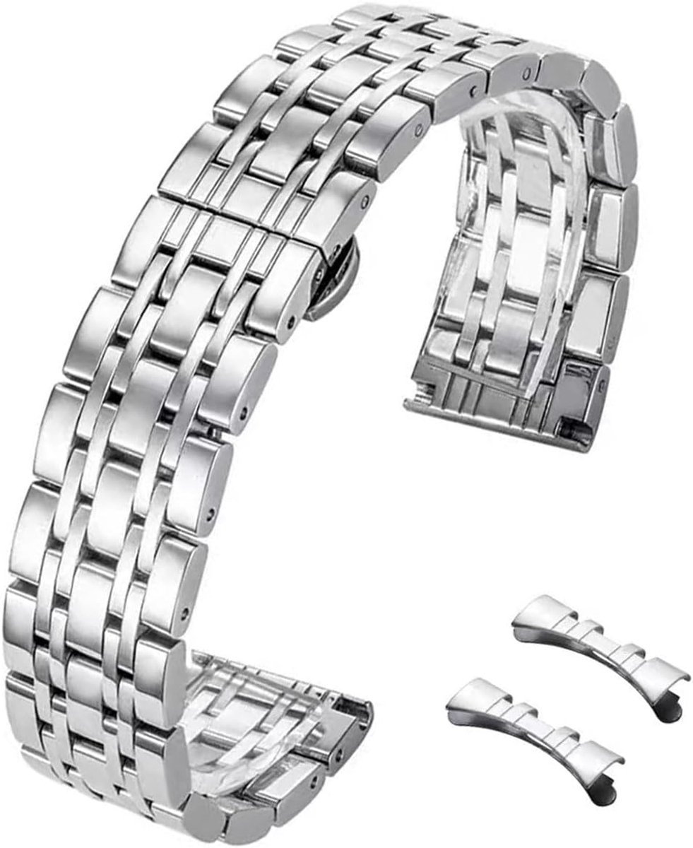 Metalen Horlogeband RVS - Universele Vervangende Band voor Heren en Dames (12-22mm)