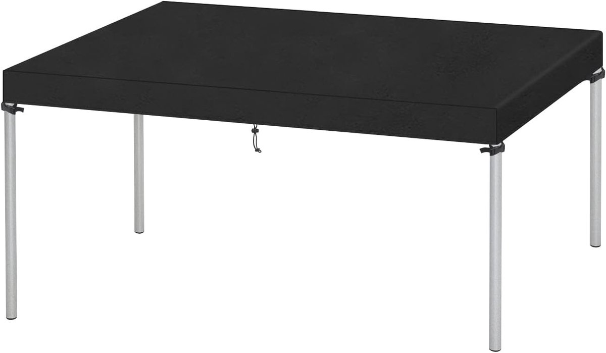 Famanu Afdekzeil voor buiten voor tuintafel - waterdichte en winddichte beschermhoes - afmetingen 150 x 90 x 15 cm Zwart
