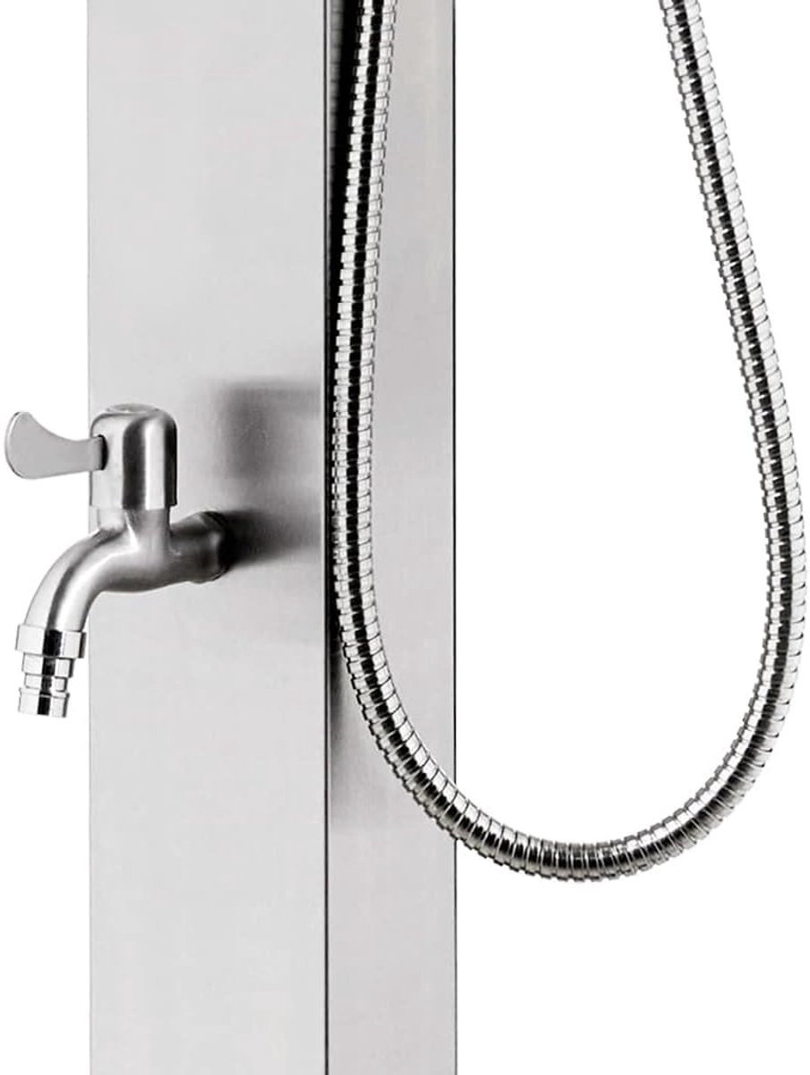 Exclusieve Buitendouche 220 cm Roestvrij Staal met Handdouche en Voetkraan