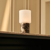 Tavellio Cuyp Draadloze Tafellamp – H22 – Calacatta Viola Marmer en Glas – Tot 100 uur