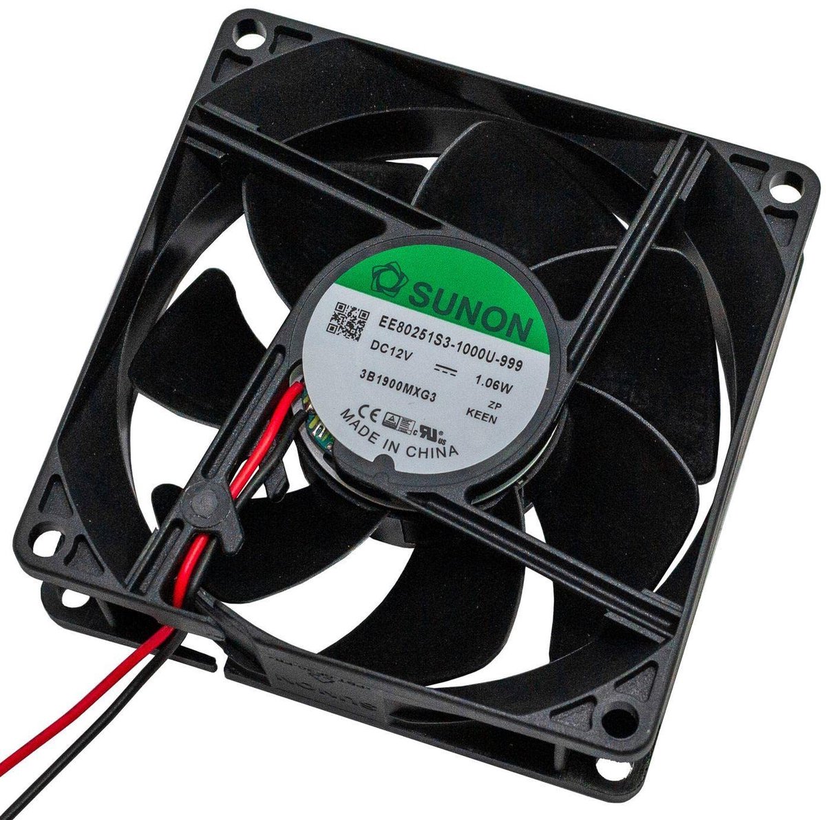 Ventilator 12V - Axiale Ventilator - Koeling Apparatuur - Energiezuinig 1.06W - 80x80x25mm