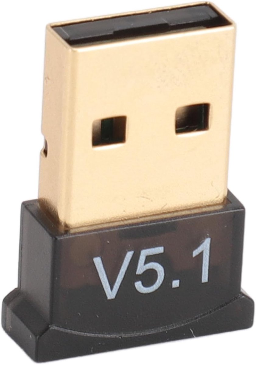 Draadloze Adapter - Bluetooth Dongle - Snelle Data - Bluetooth 5.1 - Compact Formaat - Zwart