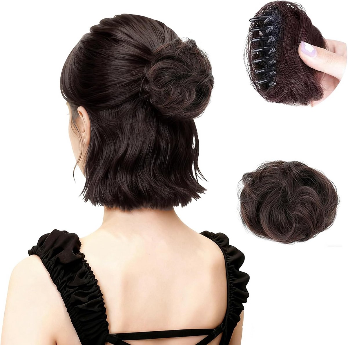 Echt Haarstukje met Klem voor Vrouwen - Direct Volume en Stijl