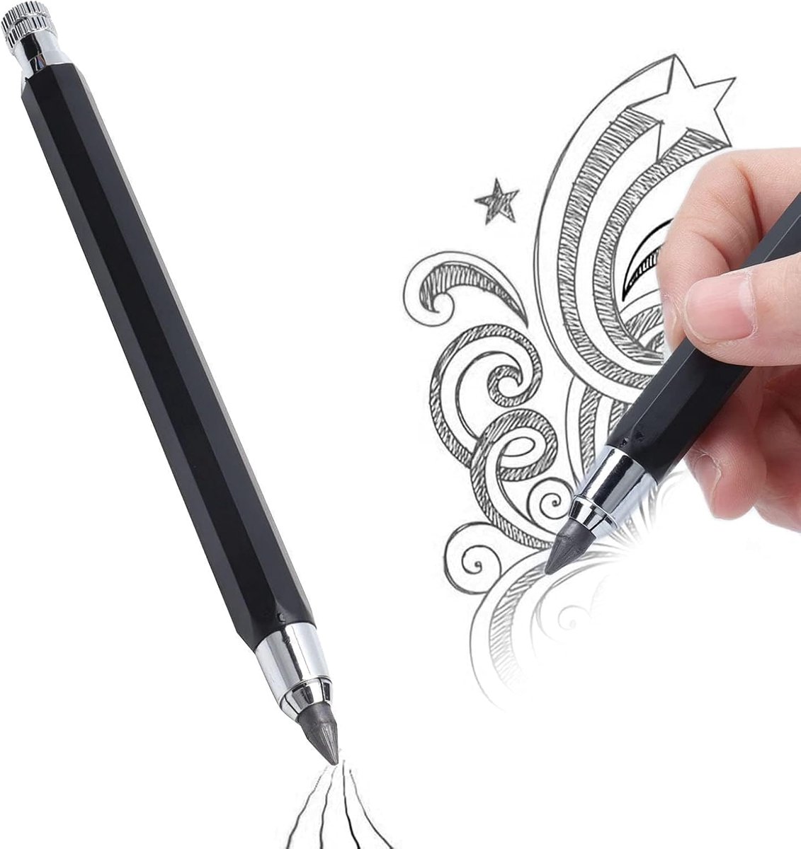 Automatische Potlood - Eenvoudige Bediening - 5.6 Mm Schets Pennen - Multifunctioneel - Met Graffiti Vulling