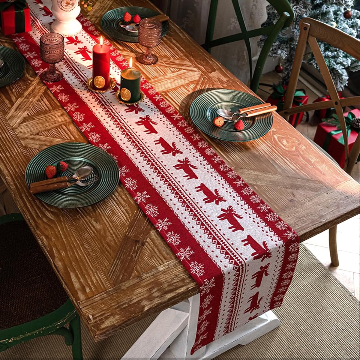 Tafelloper Kerst & Seizoen 45x180 cm voor Binnen en Buiten