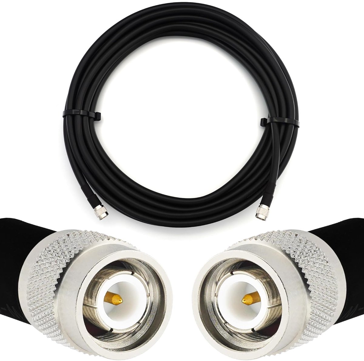 Coaxiale Kabel - Verlengkabel Antenne - Draadloze Apparaten - Flexibel Laag Verlies - 3 Meter - Zwart