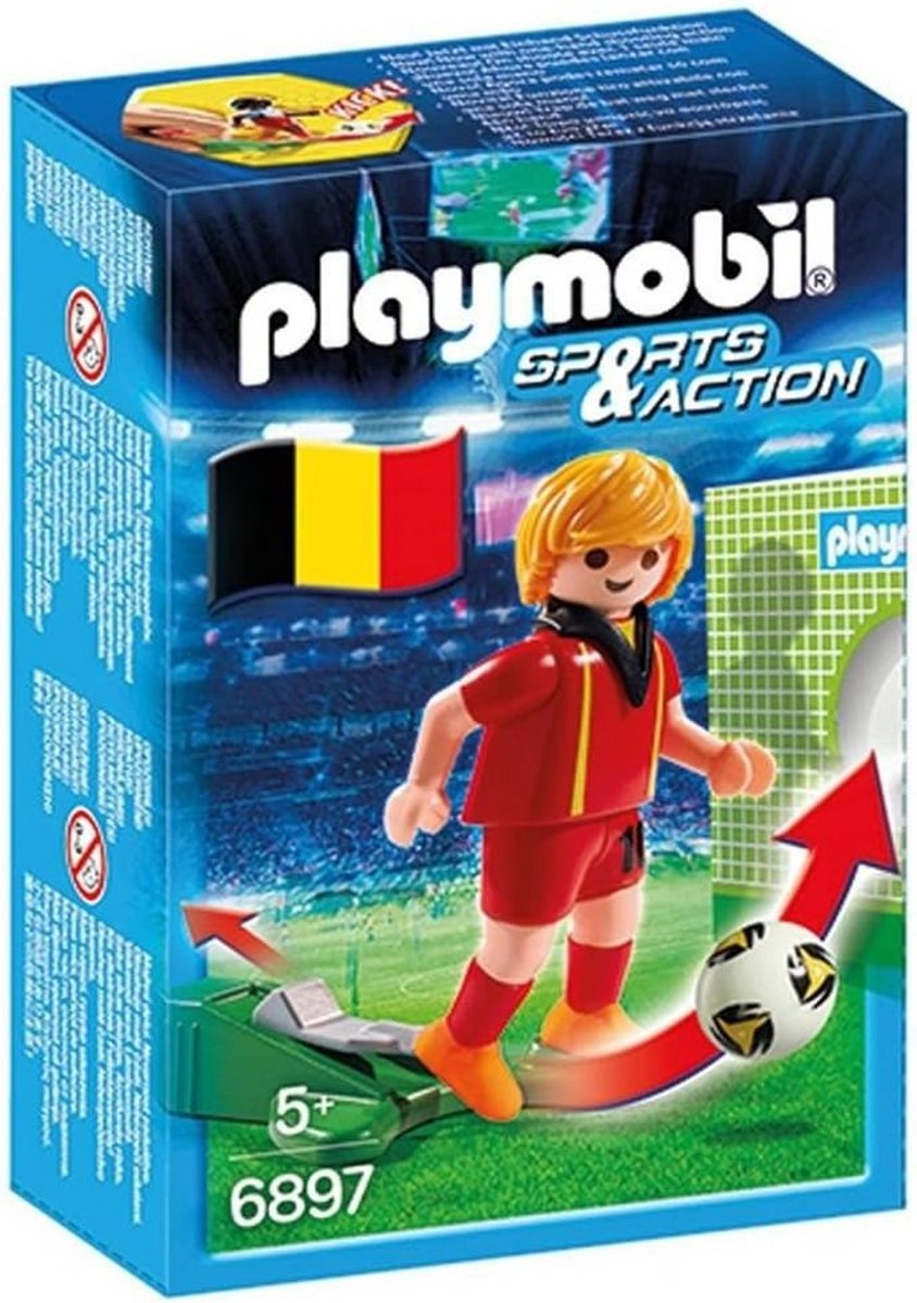 Voetbalspeler Actiefiguur met Trapfunctie en Doelwand