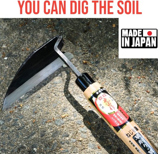 Japanse Tuin Schoffel Handgereedschap - Handwieder Scherpe Sikkel voor Onkruid wieden — afbeelding 3