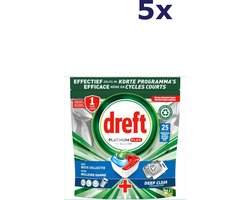Dreft Platinum Plus - All In One - Vaatwascapsules - Voordeelverpakking - 125 Wasbeurten