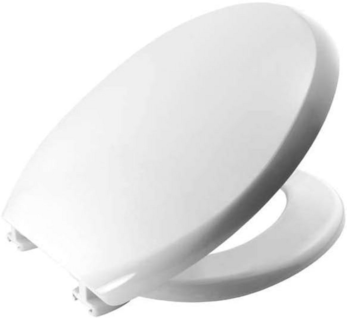 Toiletbril - WC Deksel - Badkamer Upgrade - Modern D-Vorm - 48x40x5cm - Wit