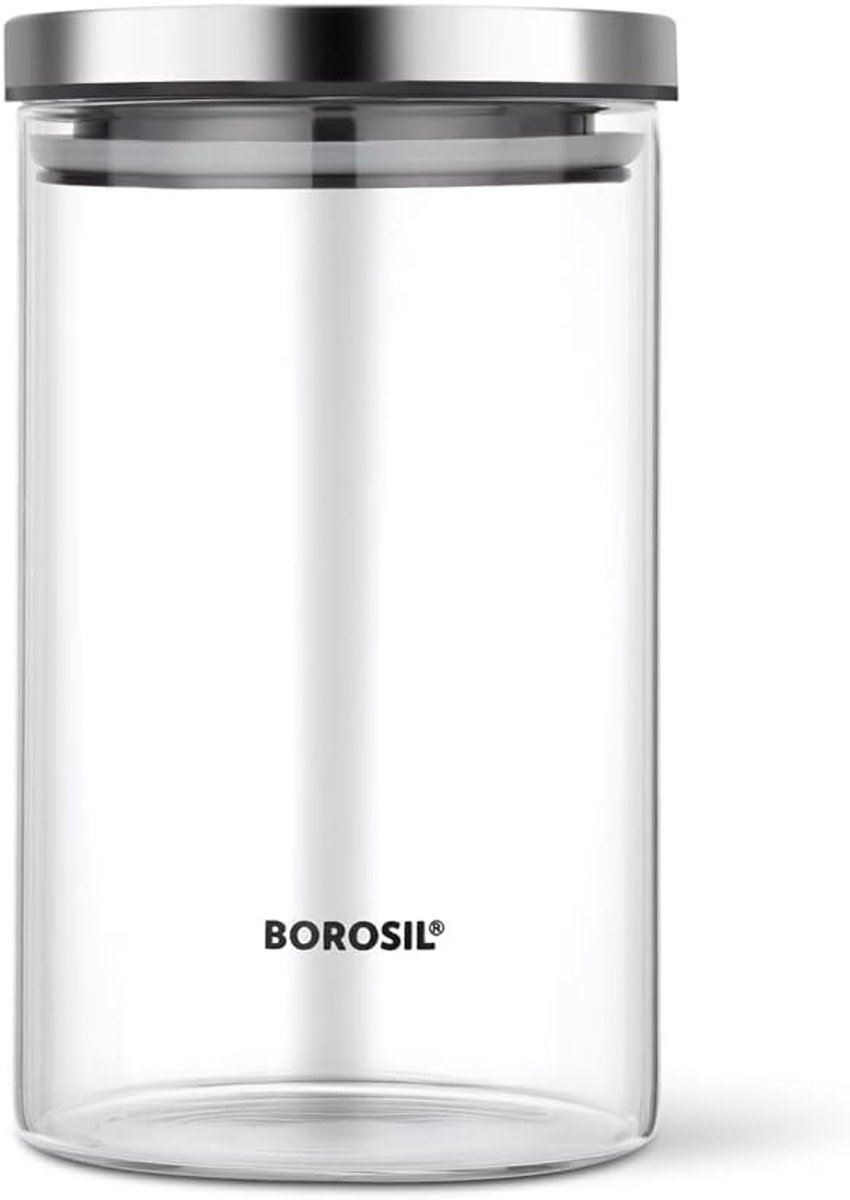 Klassieke Glazen Bewaarpot met Stalen Deksel - 900 ml
