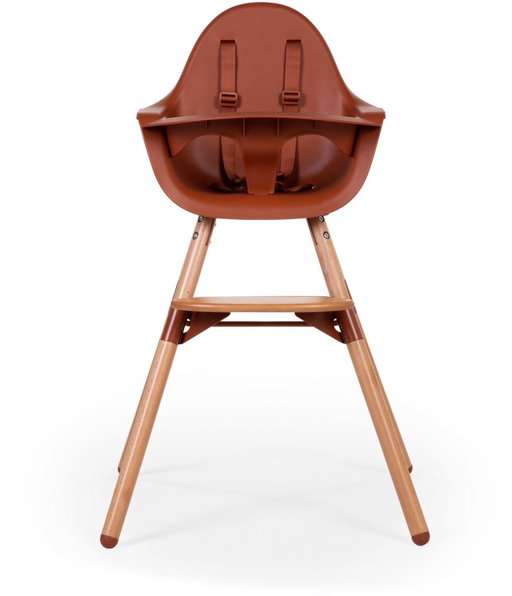 Bol.com Childhome Evolu Kinderstoel - Verstelbaar in hoogte - Roest - 6m tot 6j - 56 x 56 x 92 cm aanbieding