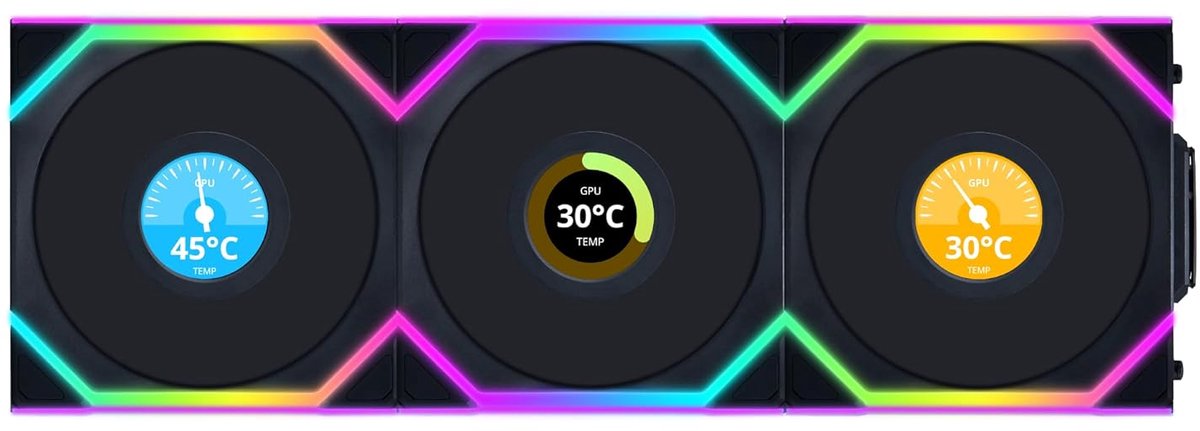 PC Ventilator Set - Computer Koeling - Behuizing Koelen - Draadloze Verbinding - 12cm - Zwart