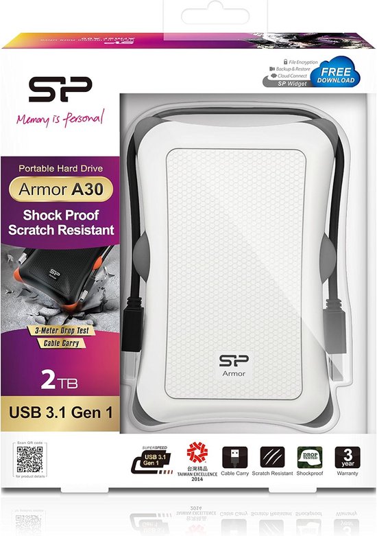 Externe Harde Schijf 2TB Blauw - 2.5 Inch USB 3.0 Hoge Snelheid — afbeelding 5