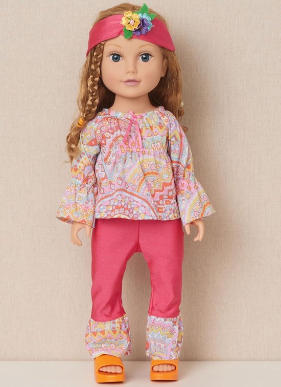 Poppenkleding Patroon - Naaipatronen Poppen - Poppen Aankleden - Voor 18 Inch Poppen - One Size - Meerkleurig van Merkloos — afbeelding 3
