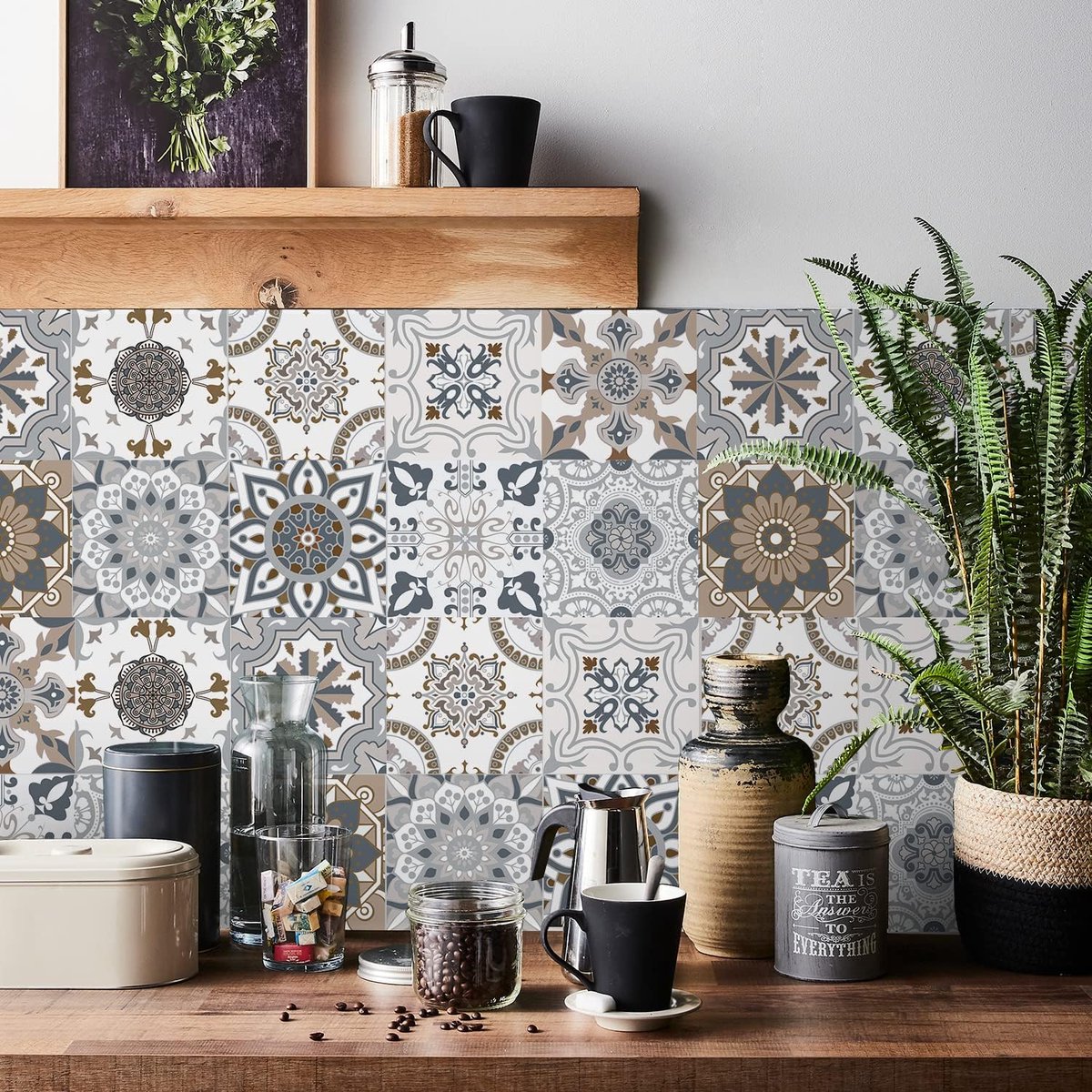 Zelfklevende Mozaïek Tegelstickers - Waterdicht & Decoratief voor Keuken en Badkamer