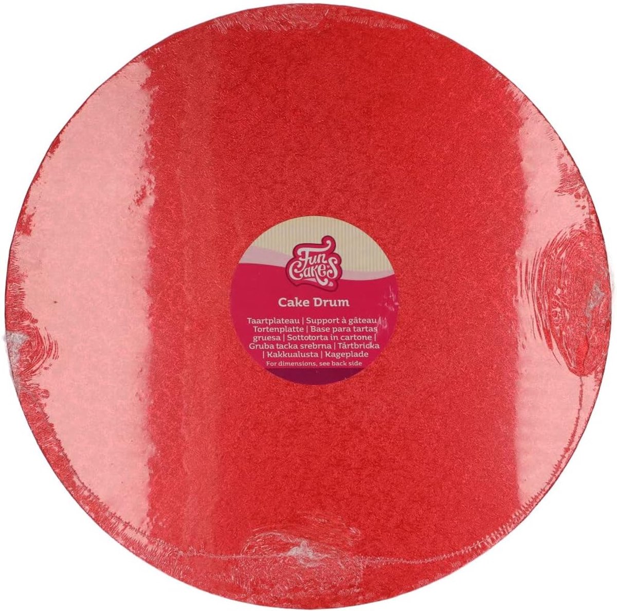 Ronde Taart Taartplateau Stevig Ø35,5 cm Rood