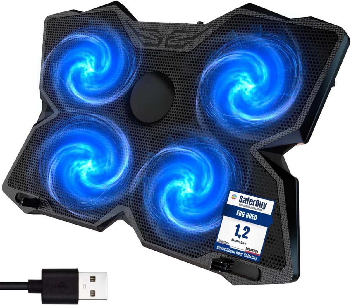 Florixa® Laptop Cooler - Blauw - ‎4cm x 28cm x 4cm