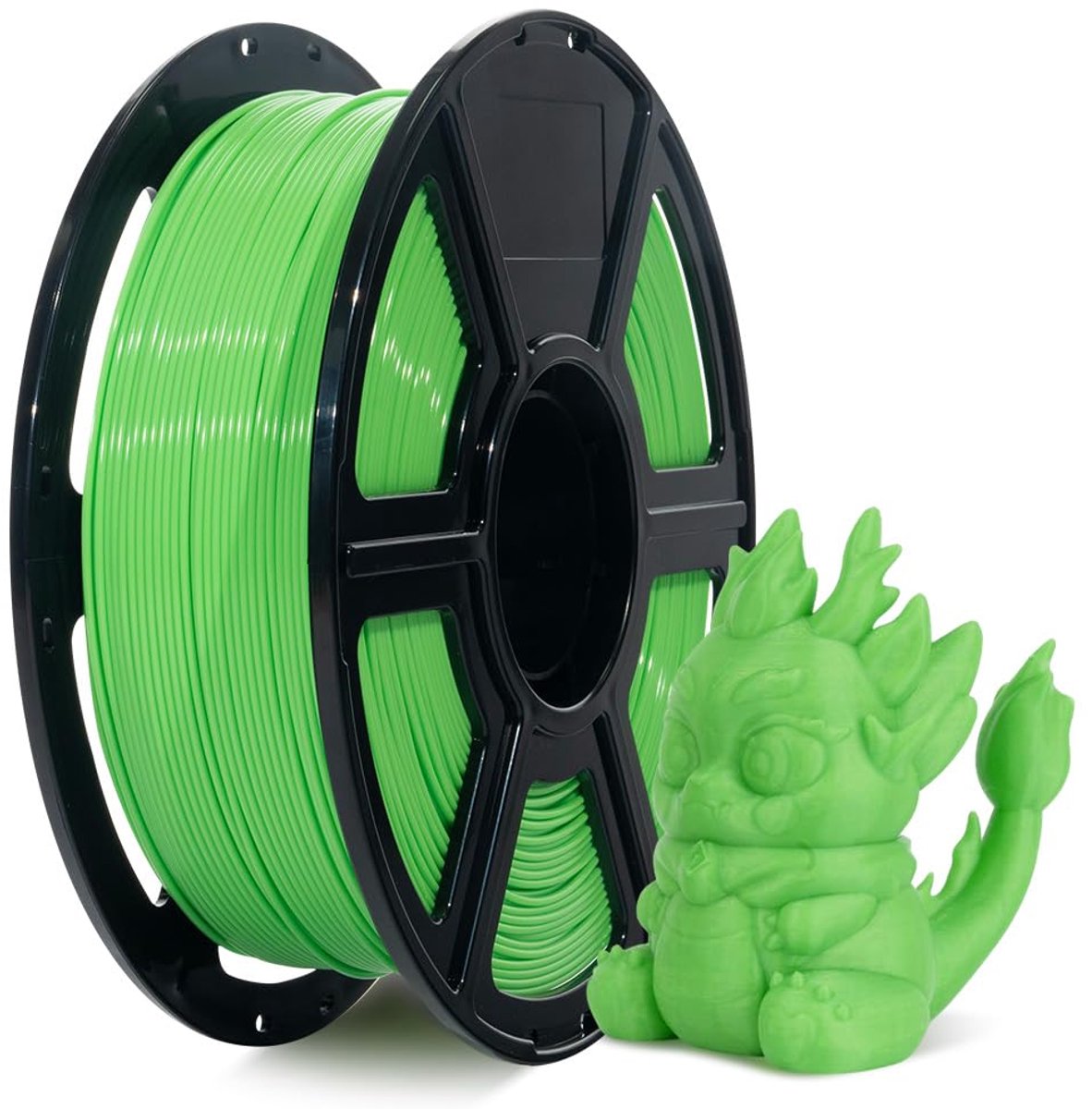 3D Printerfilament - PLA Materiaal - Hoge Snelheid Printen - Gladde Afwerking - 1 kg Spoel - Lichtgroen