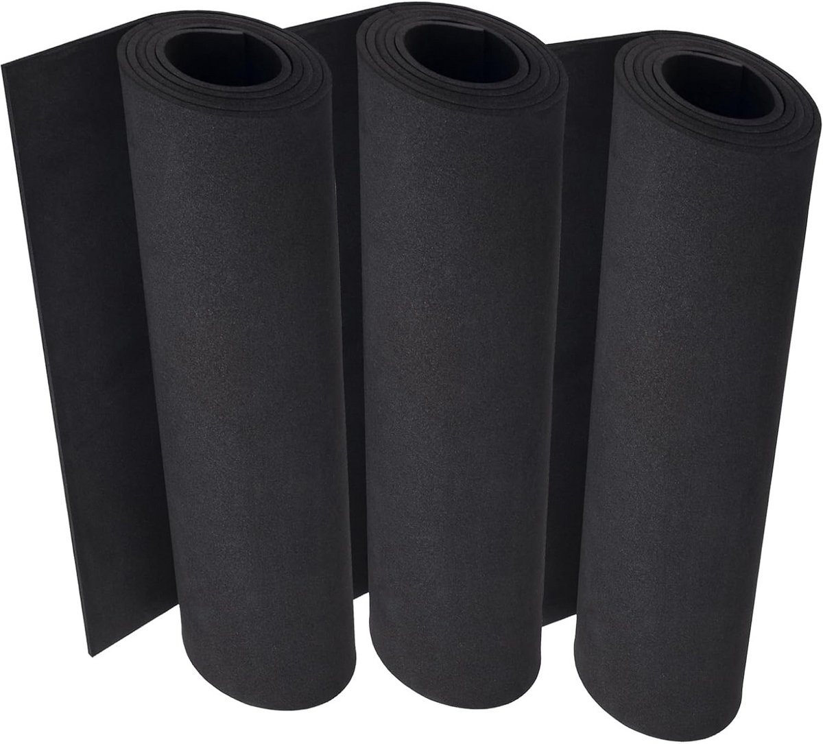 3x Dikke Zwarte EVA Schuimrol op Rol - 3 mm Dik Ambachtelijk Schuim 35x150cm