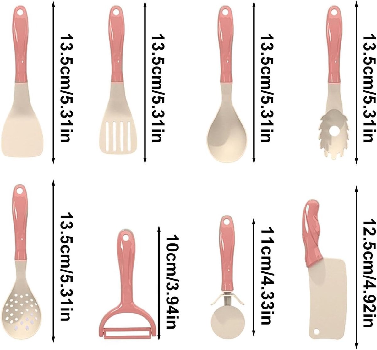 59-delige set speelgoedaccessoires voor kinderen, speelkeuken met BBQ-kookset met potten en pannen, kookgerei, gesneden speelgoedvoedselset, speelgoedgroenten, speelkeuken voor meisjes en jongens (roze) — afbeelding 8