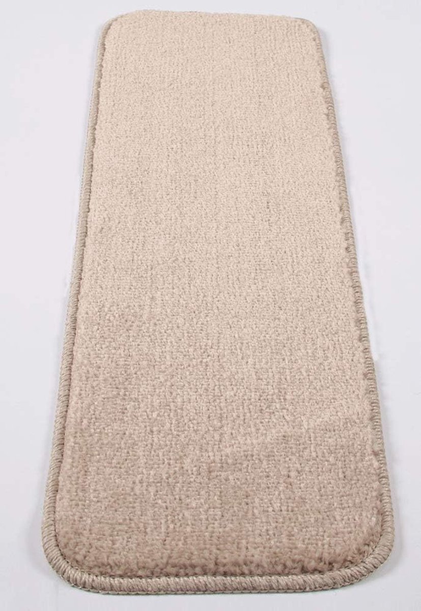 Antislip Trapmatten - Machinewasbaar Tapijt voor Traptreden - 22x67cm - Beige (Set van 13)