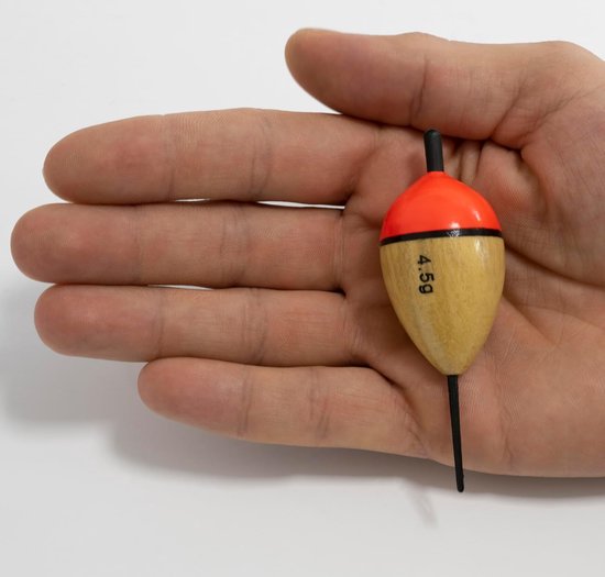Houten Kunstaas Zwemmer voor Snoekvissen - 80 mm Roofvis Plug met Haken van Merkloos — afbeelding 3