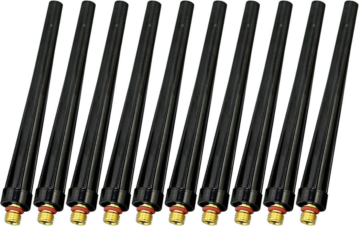 TIG Achterkappen - Lange Cap - Lassen - 10 Stuks Set - 12.6cm