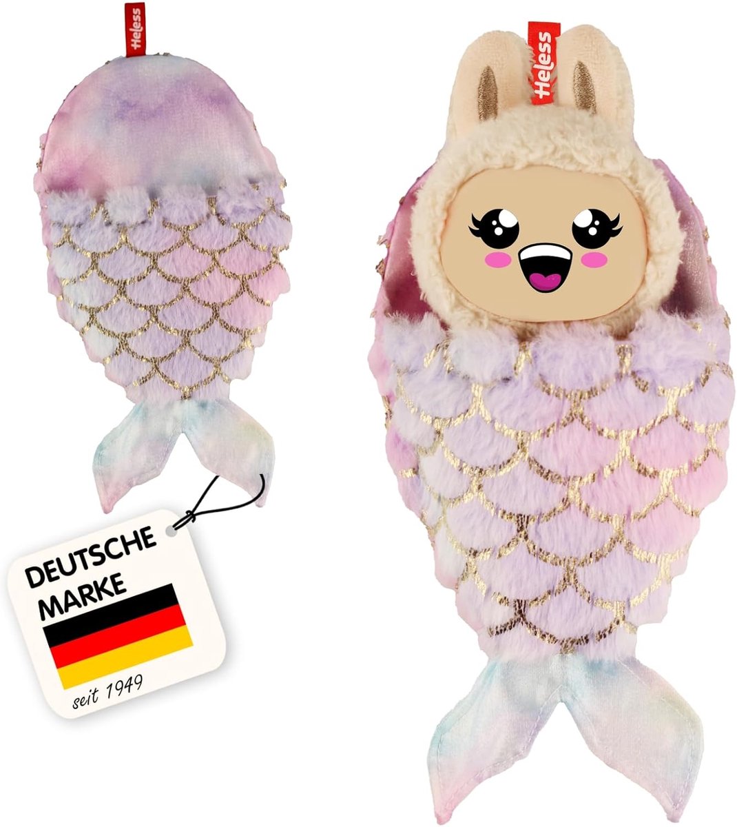 Poppenslaapzak Zeemeermin - Monster Slaapzak - Poppen Aankleden - Kawaii Stijl - 15 cm - Pastelkleuren