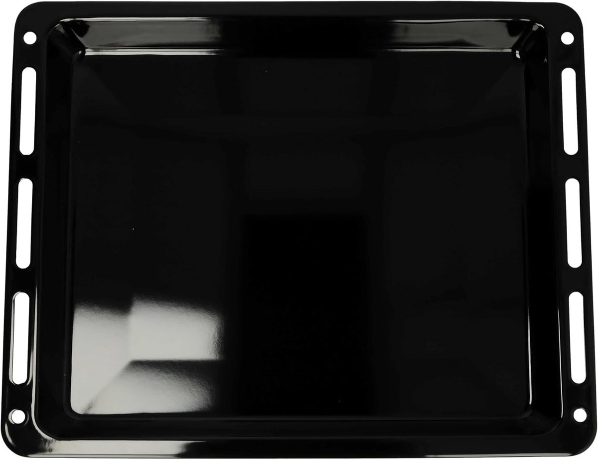 Oven Bakplaat Vervangend - 45.7 x 36.5 cm - Anti-Aanbaklaag - Geëmailleerd - Zwart
