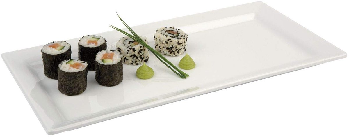 Rechthoekige Serveerschaal Melamine 14 Inch – Robuust Buffet Dienblad