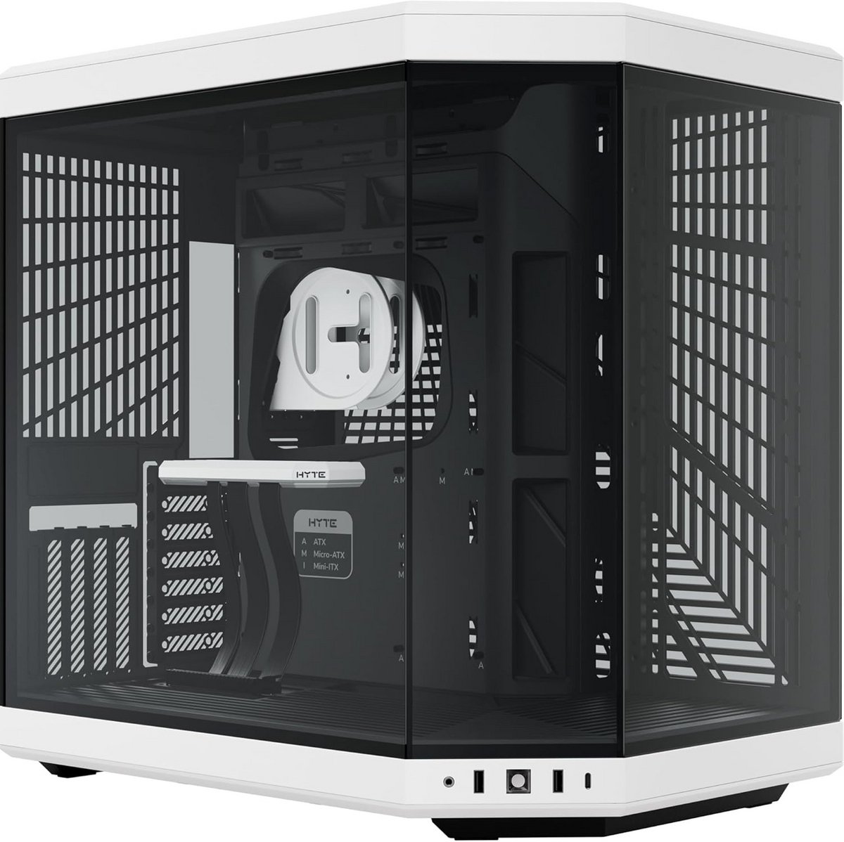 Computer Behuizing - Mid Tower Case - Gaming PC Bouwen - Ruim Interieur Ontwerp - E-ATX ATX M-ATX - Wit