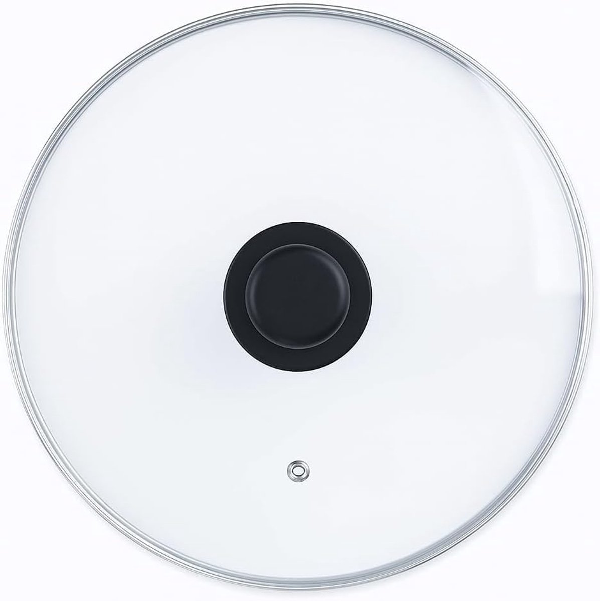 Deksel van glas - Pan deksel - Koken en stoven - Met stoomventiel - Ø 28 cm - Transparant