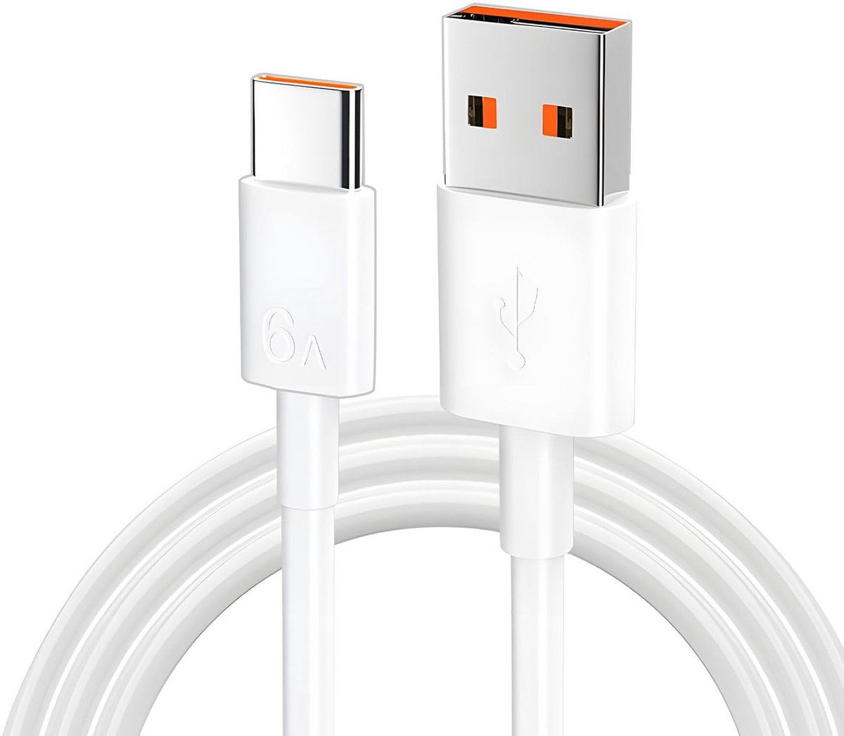120W 6A USB-C Kabel 1.5m voor Snel Opladen - Universele Type C Oplaadkabel