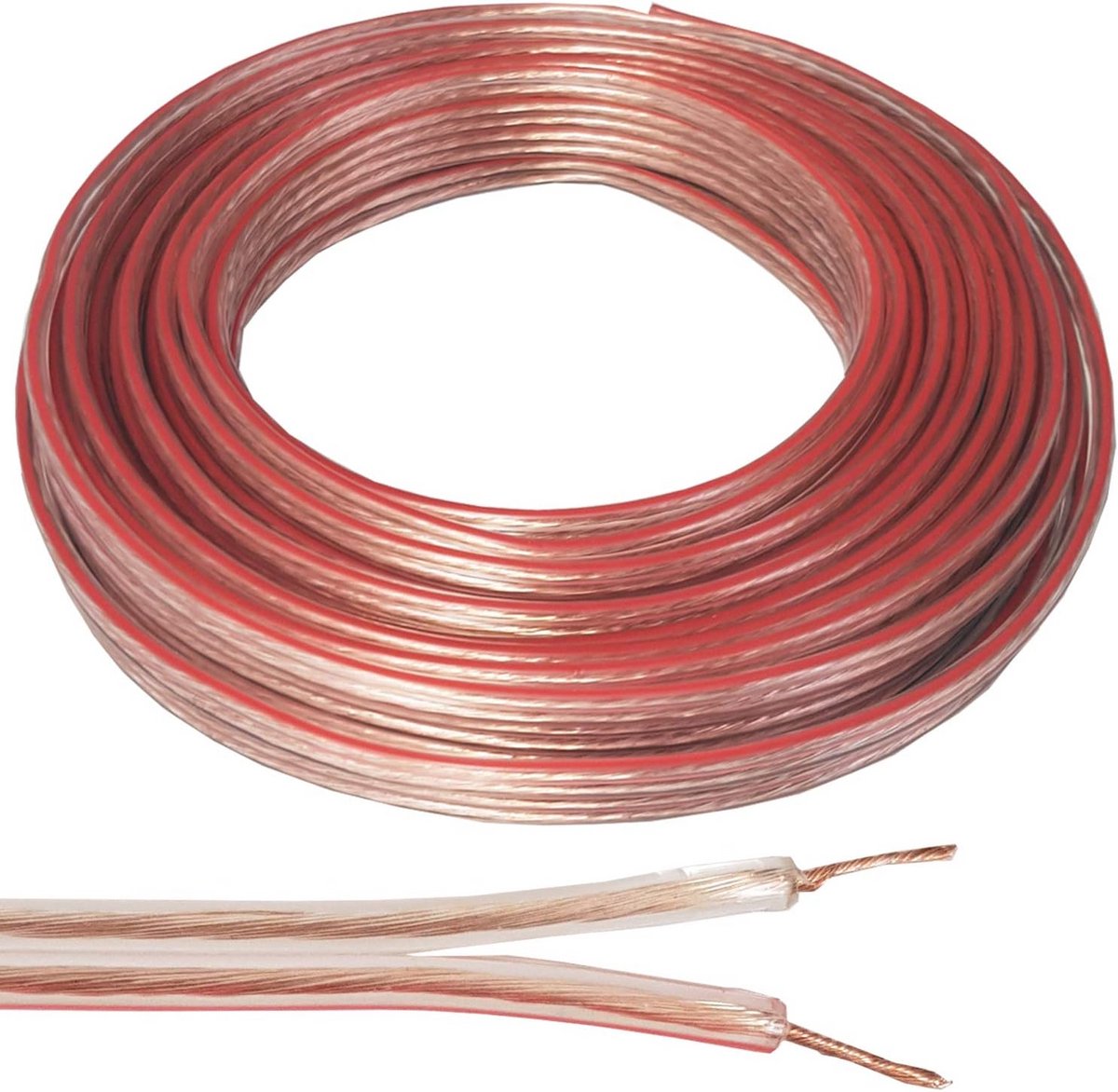15 Meter Luidsprekerkabel 0.6mm 19 AWG voor Auto HiFi Audio en Surround Sound