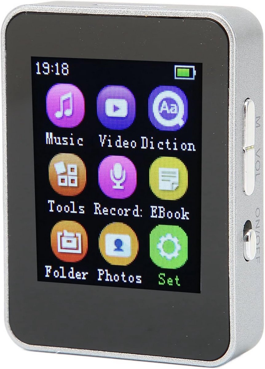 Draagbare MP3 MP4 Speler met FM-radio en 1,8 Inch Kleurenscherm