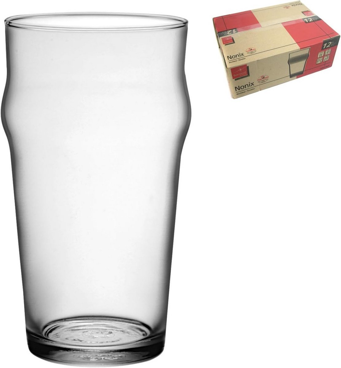 Set van 12 Stevige Bierglazen - 58 cl - Pinta Model