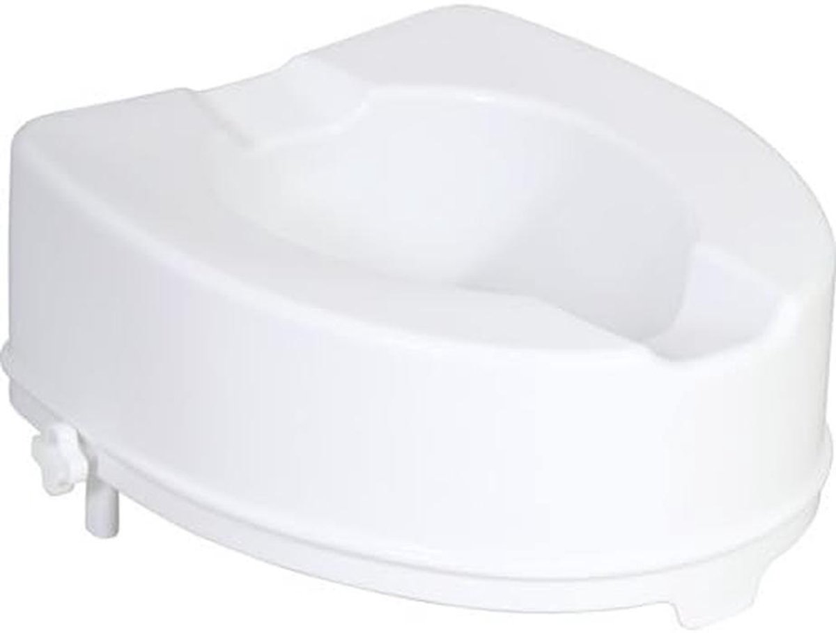 Toiletverhoger - WC-bril verhoging - Veiliger Zitten - Montage met 2 schroeven - 15 cm - Wit