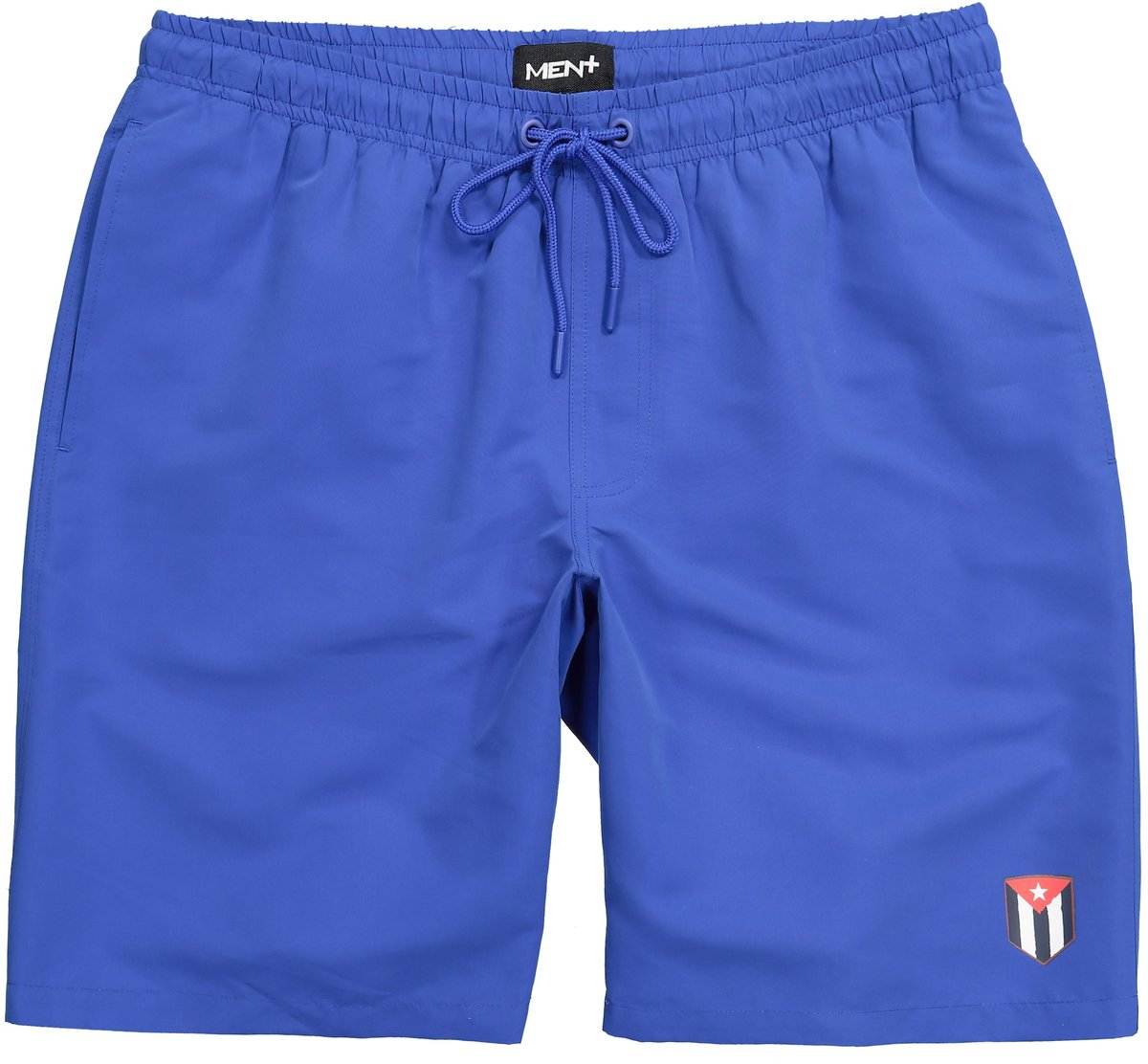 Men Plus - Heren - Zwemshort buikfit elastische tailleband - Azuurblauw - Maat L