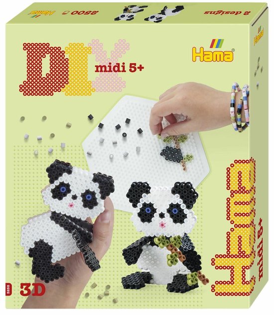 Hama - Strijkkralen Set - 3D Panda - 2500 Delig