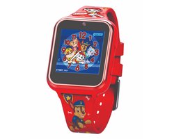Accutime Kinderhorloge Paw Patrol - Smartwatch Kind - Kinderhorloge met Spelletjes - Smartwatch Kinderen - Selfie Camera - Rood