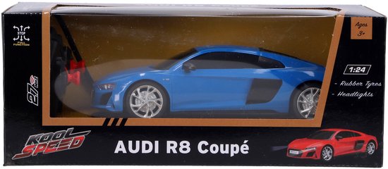 Audi - radiografisch bestuurbare auto - schaal 1:24 - blauw