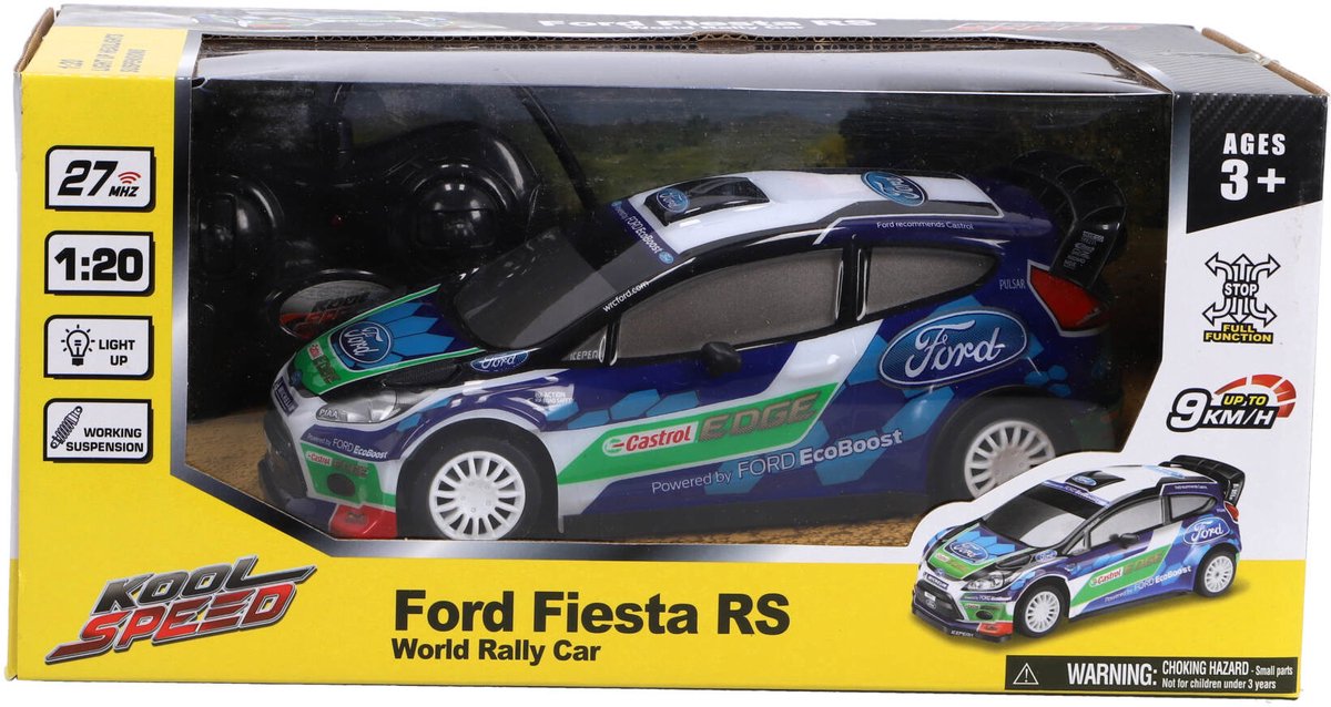 Kool Speed Radiografisch bestuurbare auto - ford 120 - fiesta rs wrc