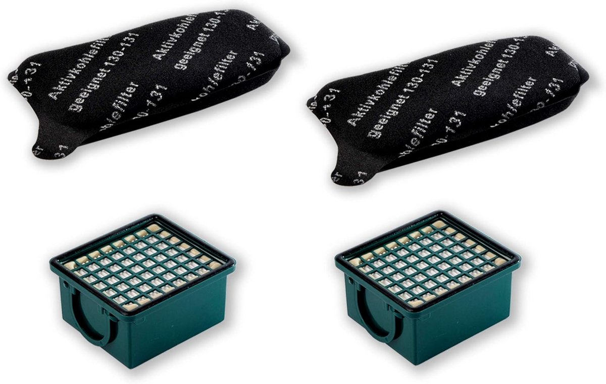 HEPA Microfilter en Actieve Koolstoffilter Set voor Stofzuiger VK 130 VK 131