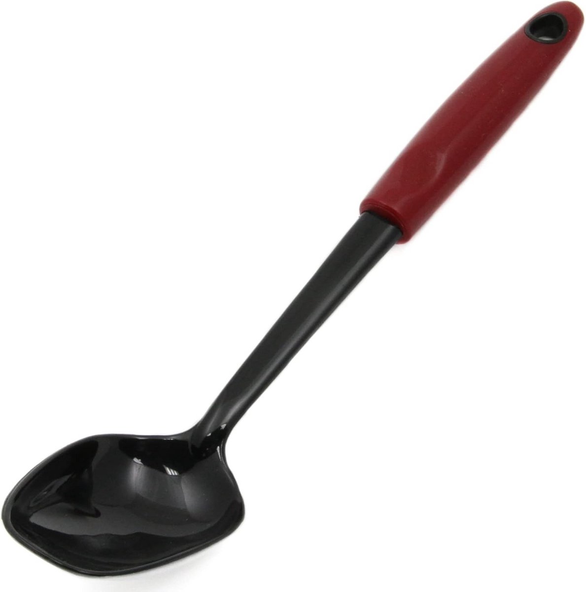 Kooklepel met Nylon Lepelblad en Rood Handvat