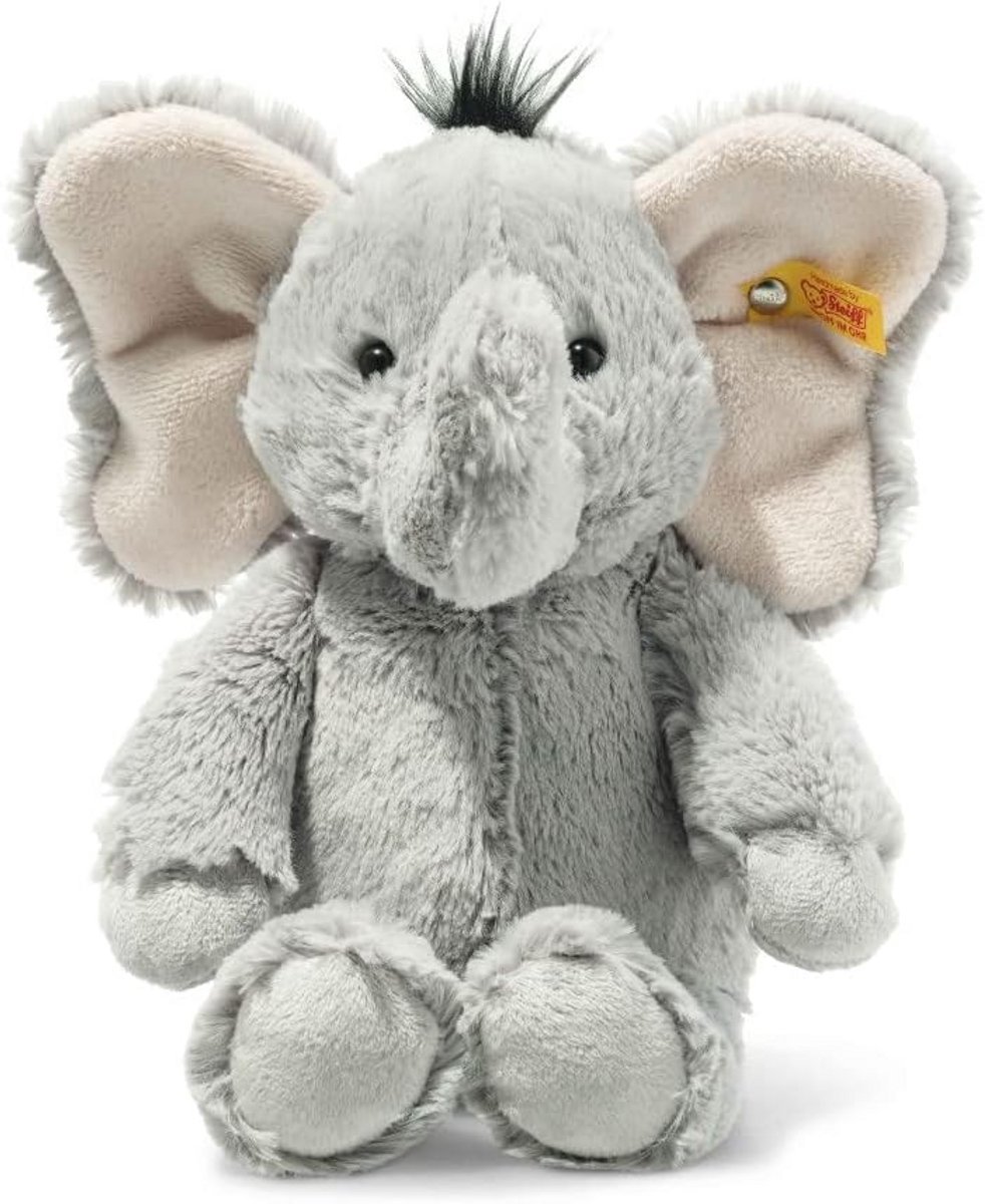 Zacht Pluche Olifant Grijs 30 cm Knuffeldier Machinewasbaar