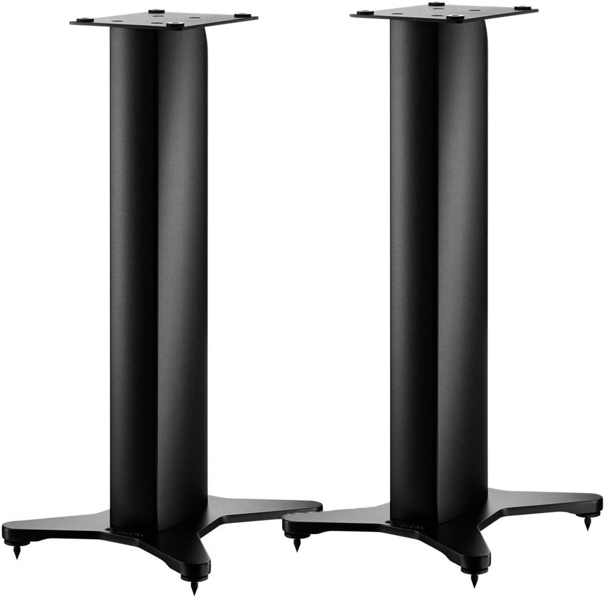 Stevige Luidsprekerstandaard Zwart Satijn voor Compacte HiFi Speakers