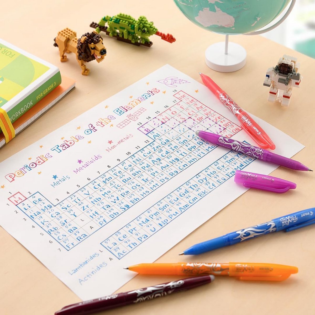 Uitwisbare Gelpen Blauw - Frictie-wisbaar Schrijven