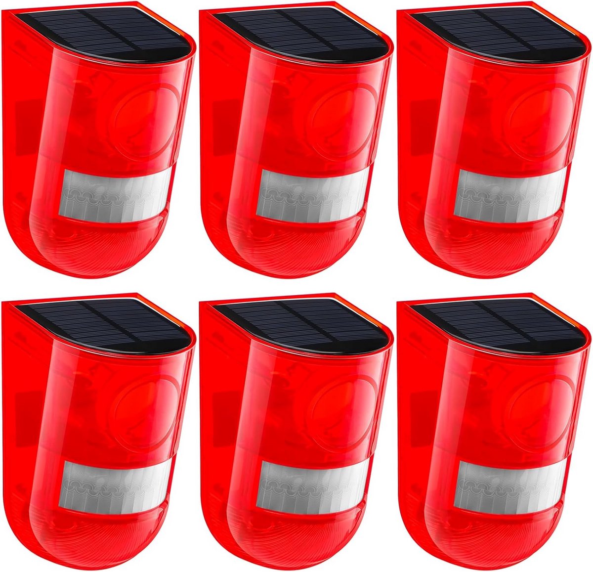 Bewegingssensor Alarm Buiten met Geluid en Stroboscoop Licht 129dB Waterdicht
